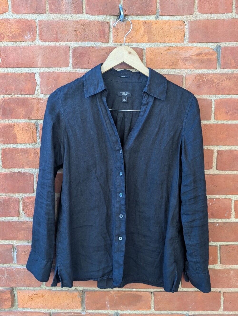Talbots 100% Irish Linen Button-Down Shirt